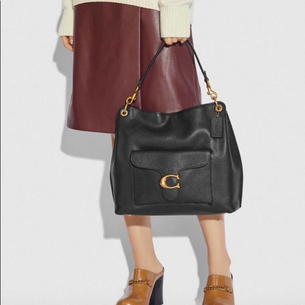 Coach Tabby Hobo black leather
